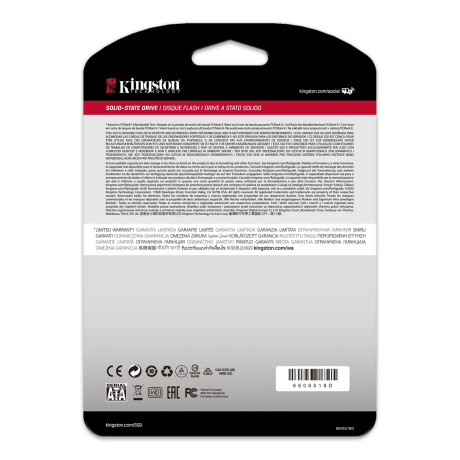 Kingston - Disco Sólido A400 SA400M8/480G - 480GB. 2,5''. Sata Iii. 500MB/S (Lectura) / 450MB/S (Esc 001