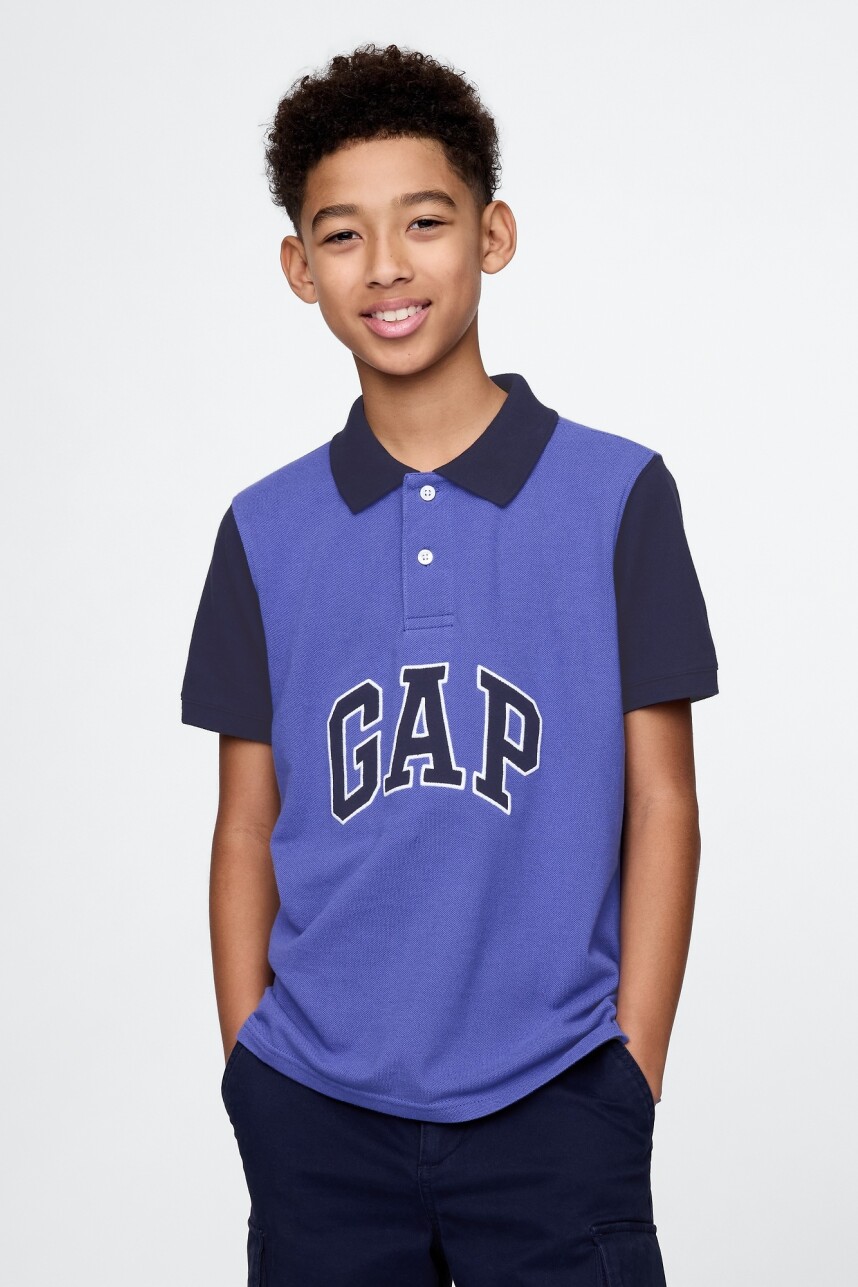 Remera Polo Niño Dazzling Blue 183949Tc