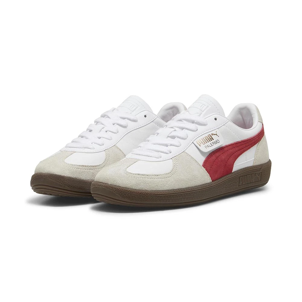 Palermo Lth - Hombre White Vapor-Gray Club Red