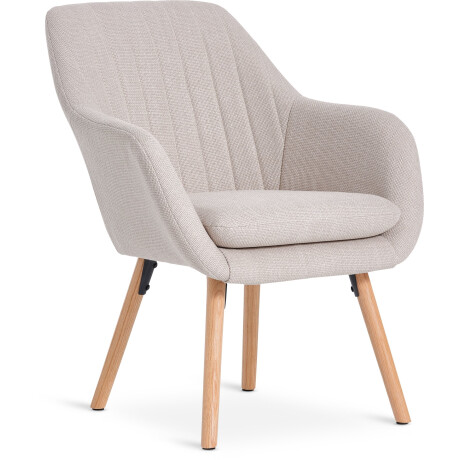 Sillón UDSBJERG tela 1 cuerpo beige/roble Arena