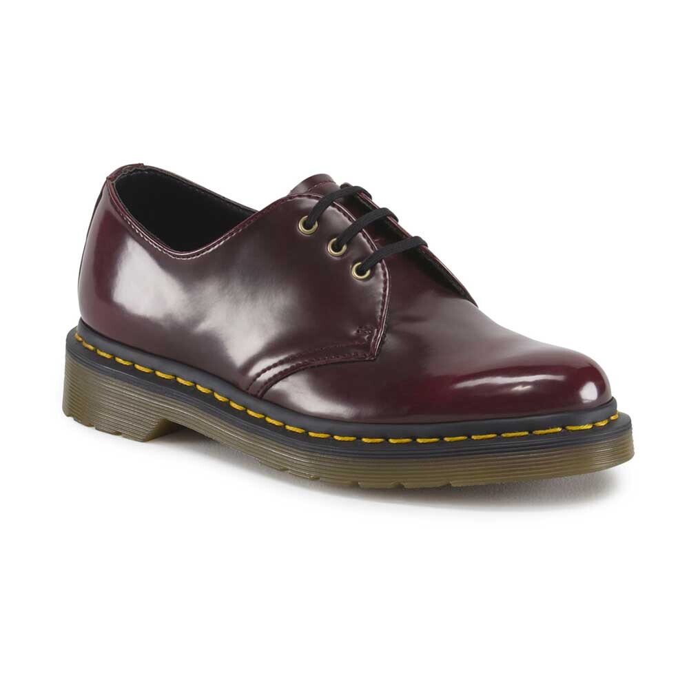 Vegan 1461 - Unisex Cherry Red Oxford Rub Off