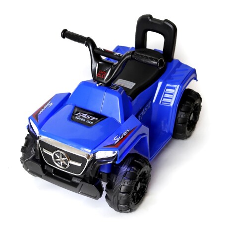 Cuatri para Niños Auto Motor a Batería con Luces y Música Azul