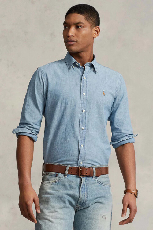 Camisa Polo Ralph Lauren Chambray Camisa Polo Ralph Lauren Chambray