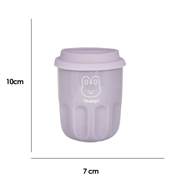 Vaso cerámica animales 290ml lila