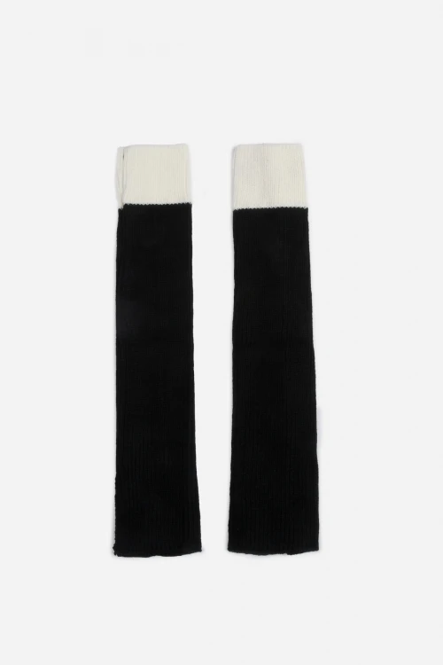 Calentadores color block negro