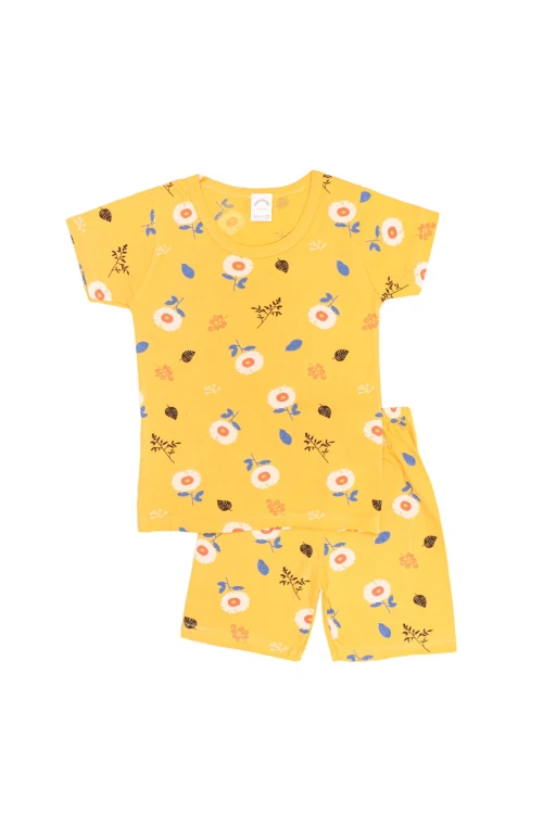 Pijama Flores Amarillo