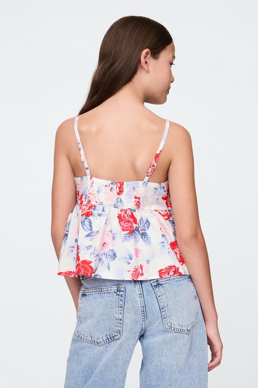 Blusa Niña Sp Su25 Red Blue Roses