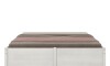 Cama Madera Maciza Con Cajones - 2 plazas - Linea Beauty / Funcional Blanco