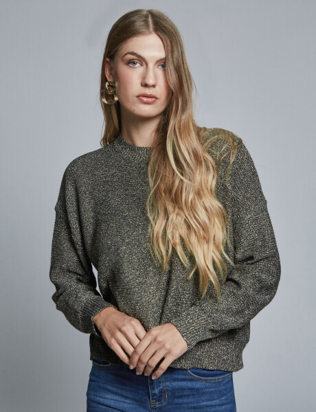 Sweater lurex negro