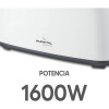 Tostadora Punktal 4 Panes 1400W 7 Niveles Blanca Tostadora Punktal 4 Panes 1400W 7 Niveles Blanca