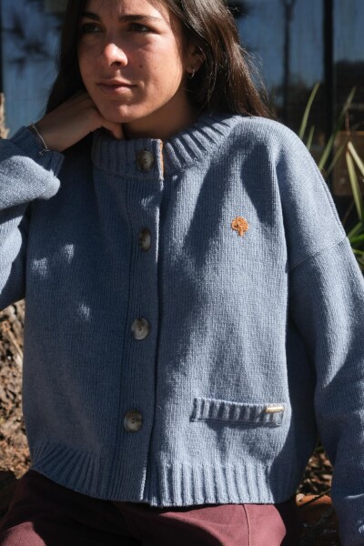 Cardigan Terro Pick Celeste