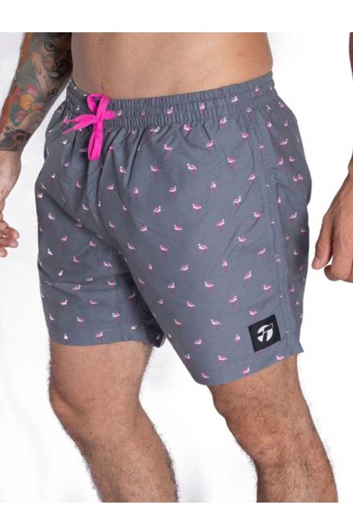 SHORT DE BAÑO TOPPER SUPER SLIM MEN Gris