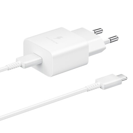 Cargador Carga Rápida 15W cable Tipo-C Blanco