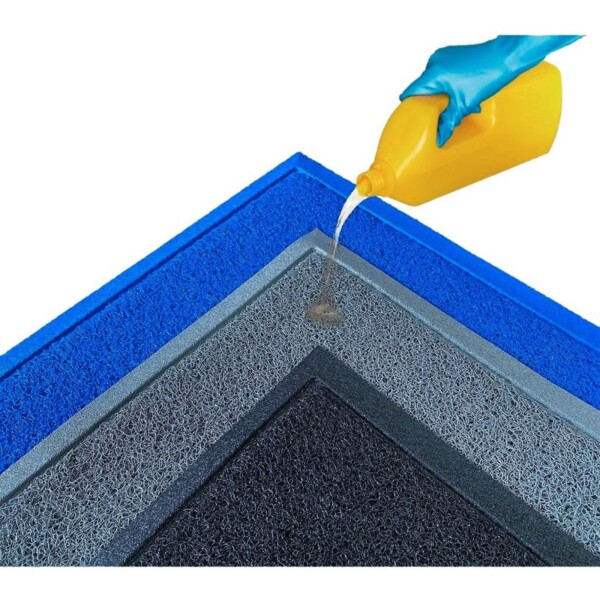 Alfombra Sanitaria Felpudo 60x40 Reutilizable Antibacterial Color Variante Negro