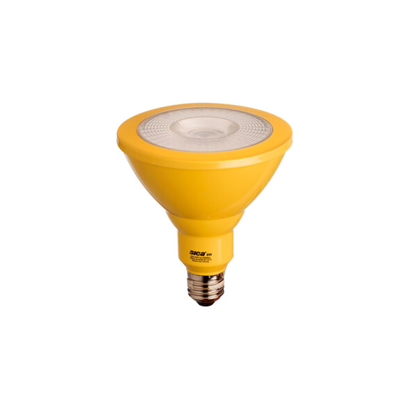 Lámpara LED color amarillo PAR38 220V E27 8W 40º SK0817