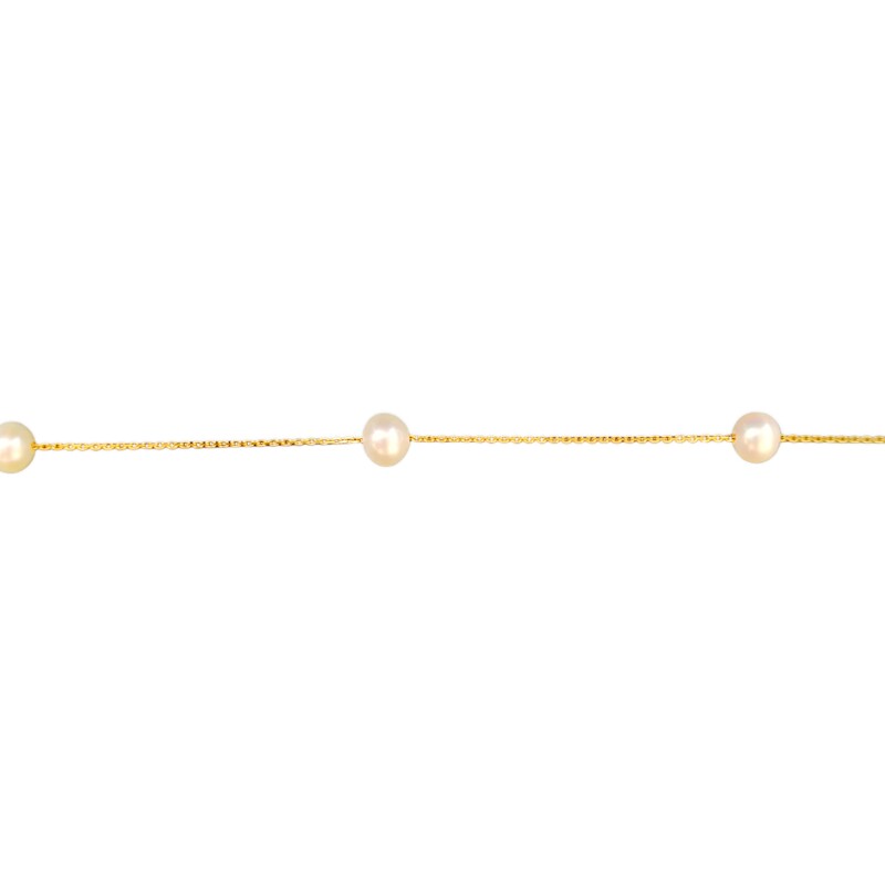 Pulsera Perlas-Oro bajo-Con Perla-PU8070 conpiedra