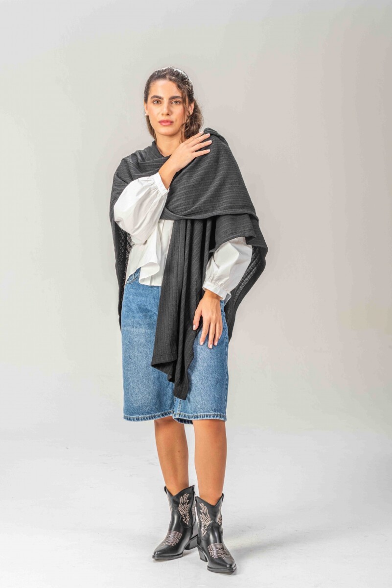 Ruana Abazo - Negro 