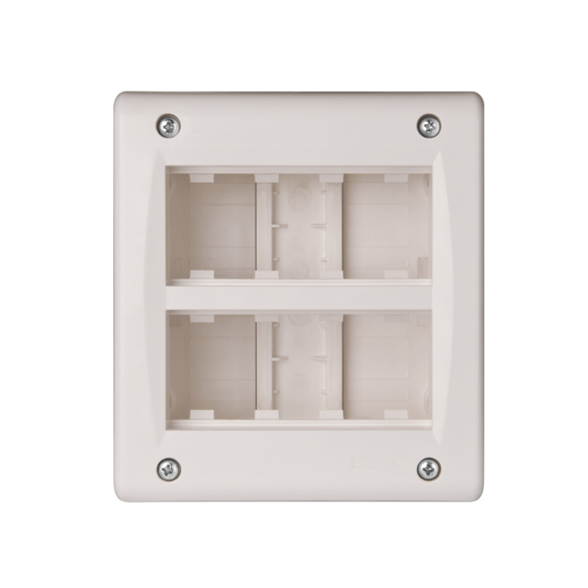 Caja ext. para 8 módulos (2x4) blanco - Ave - C55623 