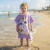 Bata Poncho Infantil Varios Diseños 100% Algodón 60 x 60 cm Unicornio