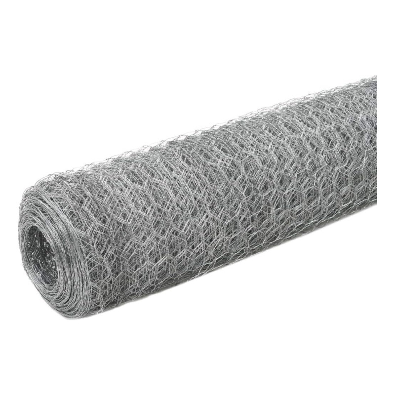 Tejido Alambre Malla Hexagonal 1.20m Rollo 25m Gris