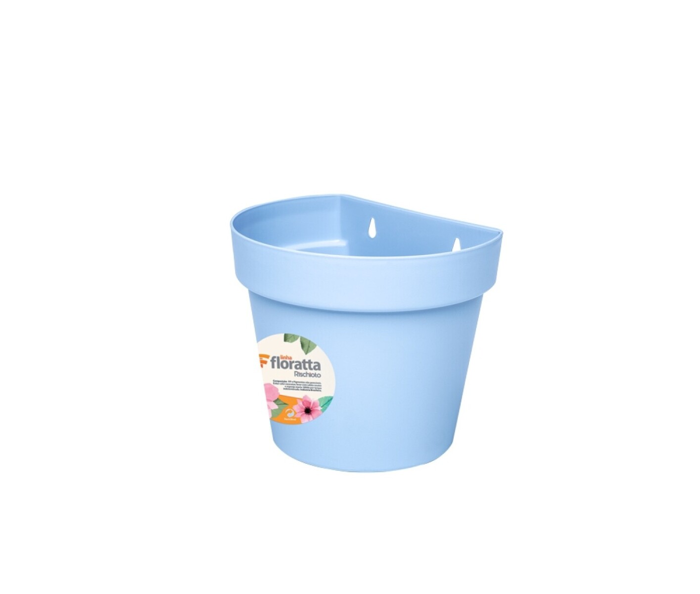 MACETA DE PARED "FLORATTA" 6 LTS - CELESTE 