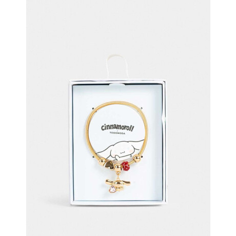 Pulsera Flexible Multi Dije Cinnamoroll Dorado