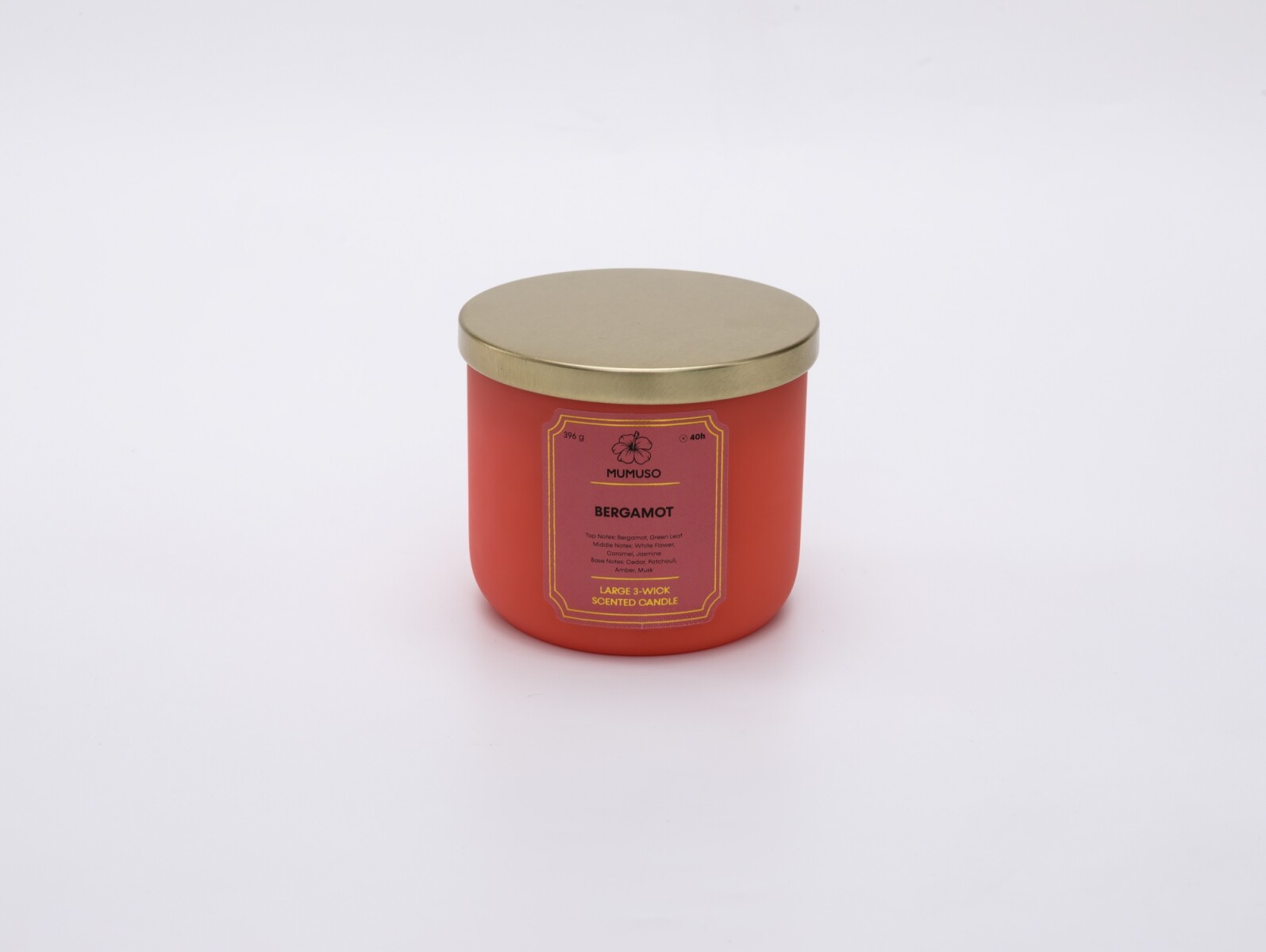 VELA PERFUMADA GRANDE DE 3 MECHAS (BERGAMOTA/396 G) 