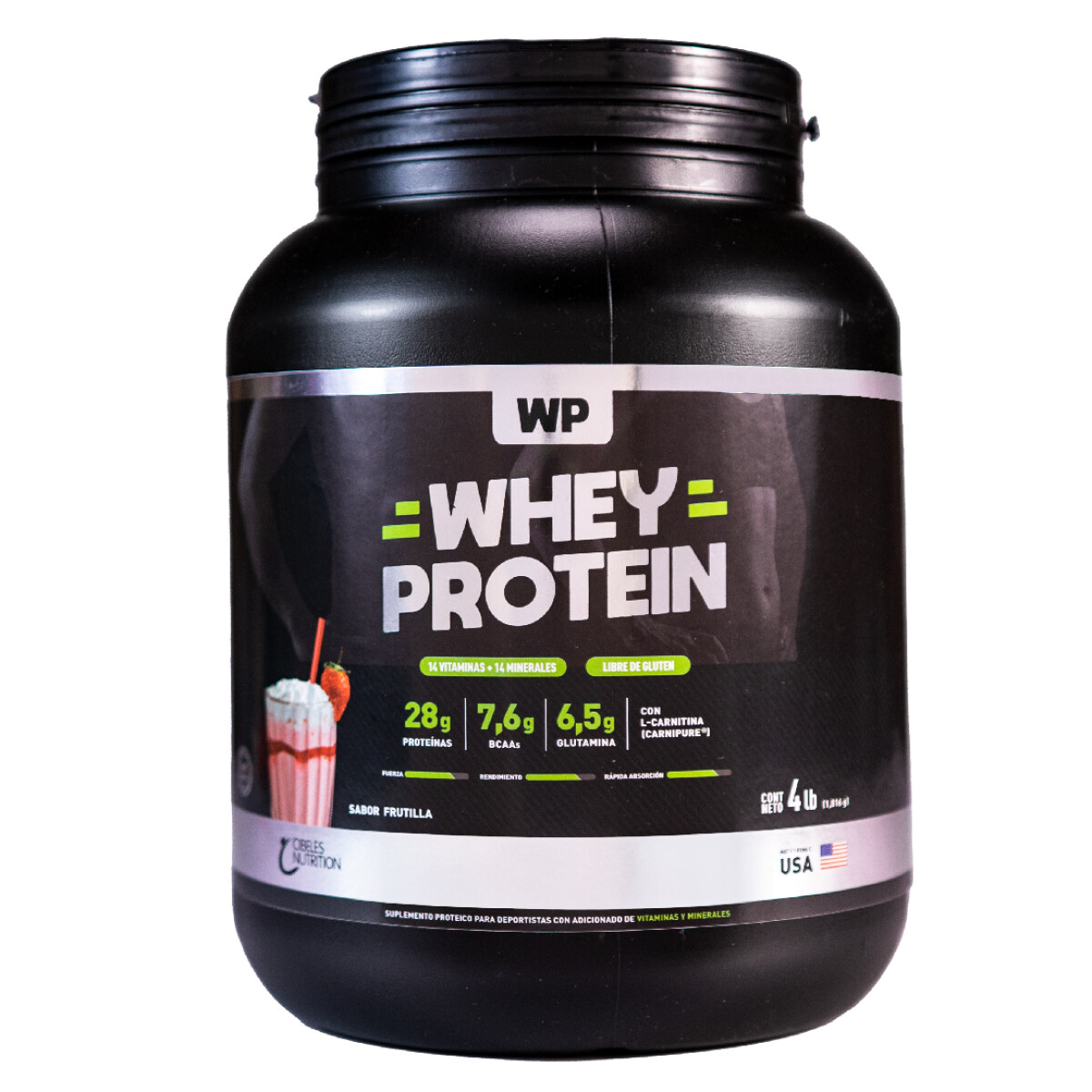 Cibeles Nutrition Whey Protein 4lb - frutilla 