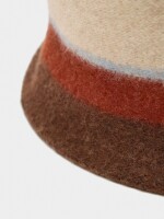 Sombrero Bucket De Lana azul