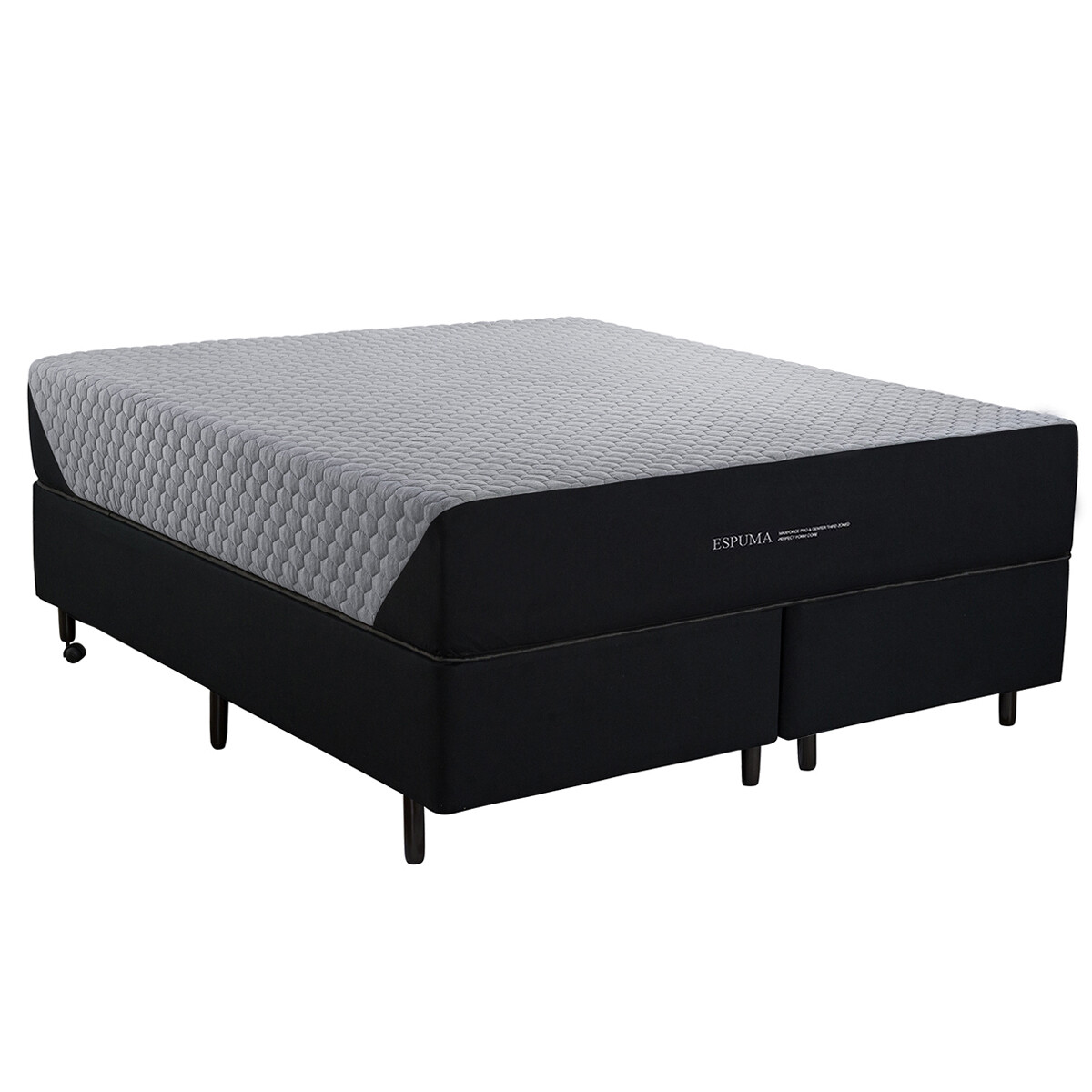 SOMMIER QUEEN 1.60MTS SIZE BASE CAMA COLCHÓN DE ESPUMA 