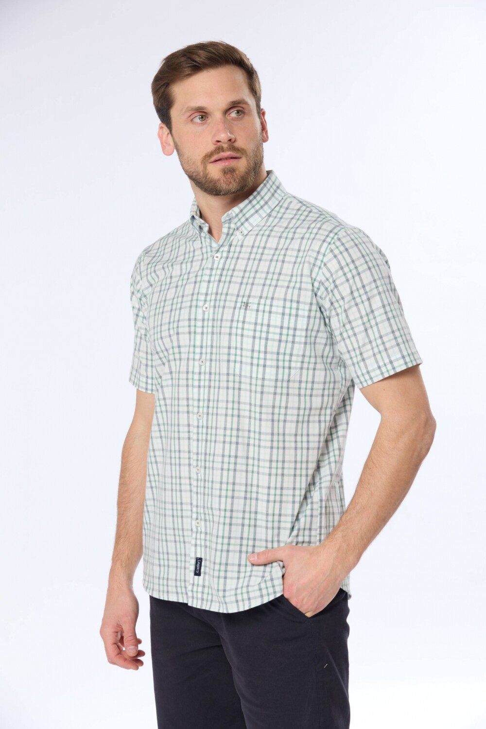 CAMISA SPORT A CUADROS Verde