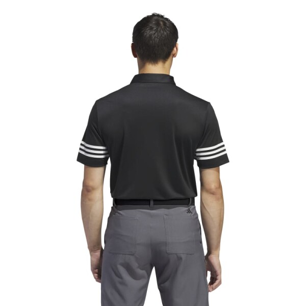 Remera Adidas Polo 3-Rayas Negro