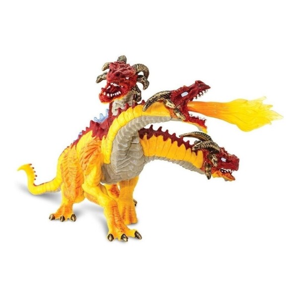 Safari Dragon Fuego 3 Cabezas Figura De Coleccion Animal Safari Dragon Fuego 3 Cabezas Figura De Coleccion Animal