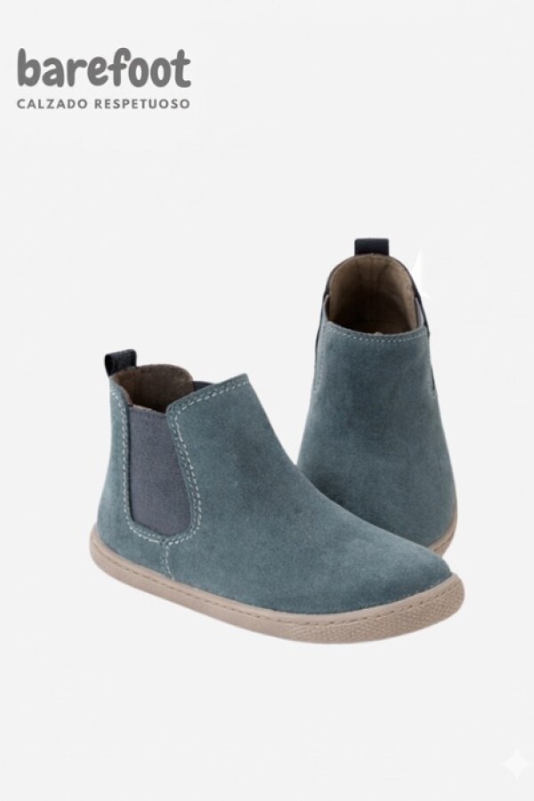 Bota chelsea serraje ocean Azul