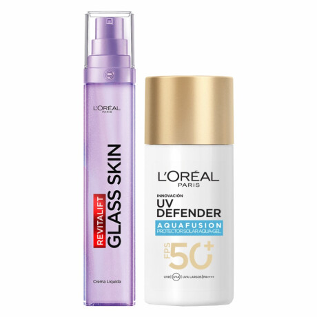 Pack L'Oréal Paris Revitalift Glass Skin y Protector Solar FPS50+ Pack L'Oréal Paris Revitalift Glass Skin y Protector Solar FPS50+