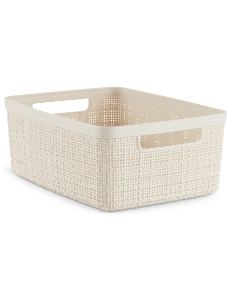 Cesta JUTE 5L plástico blanco crudo Cesta JUTE 5L plástico blanco crudo