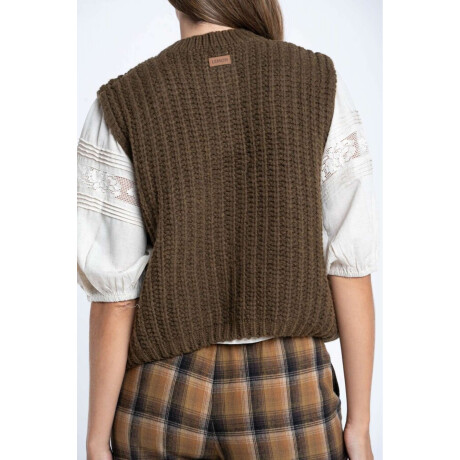 Chaleco Tejido Oliva