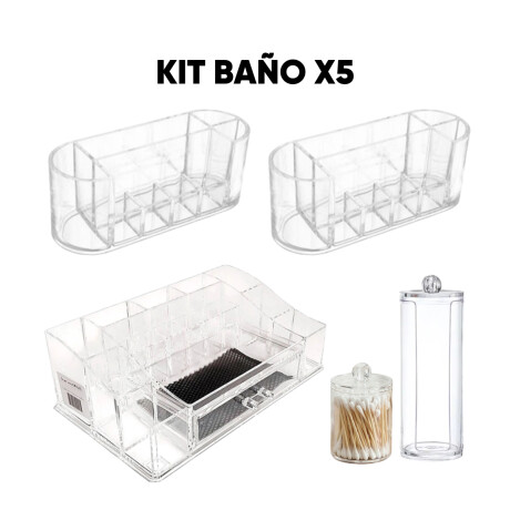 Kit De Contenedores De BaÃ±o X5 Sc