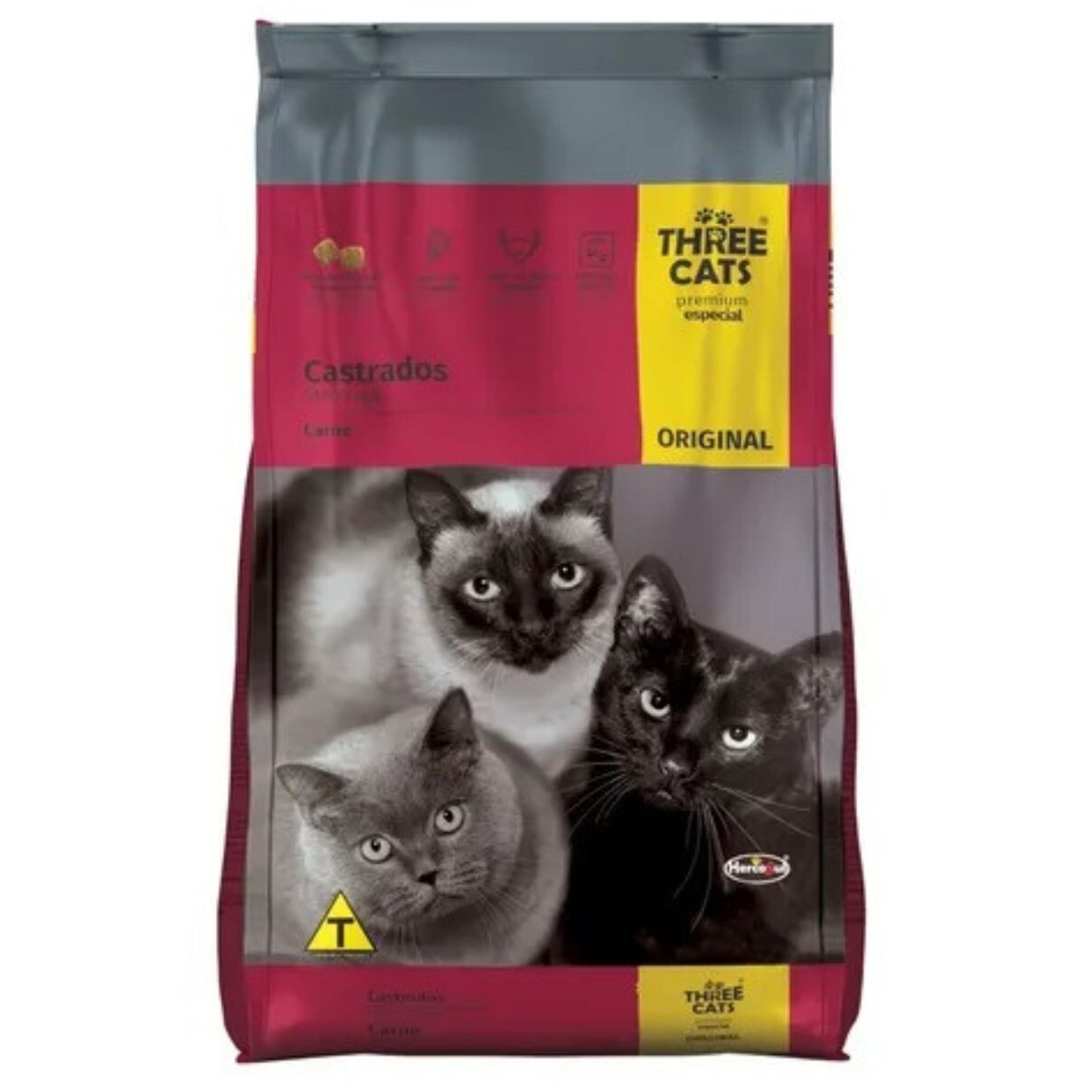 THREE CATS CASTRADOS - 10 KILOS 