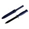 Cuchillo militar Cobra en polímero, hoja dentada Azul
