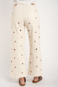 Jean Recto Bordado Off White