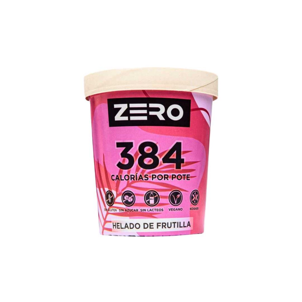 Helado de frutilla Zero - 480 ml 