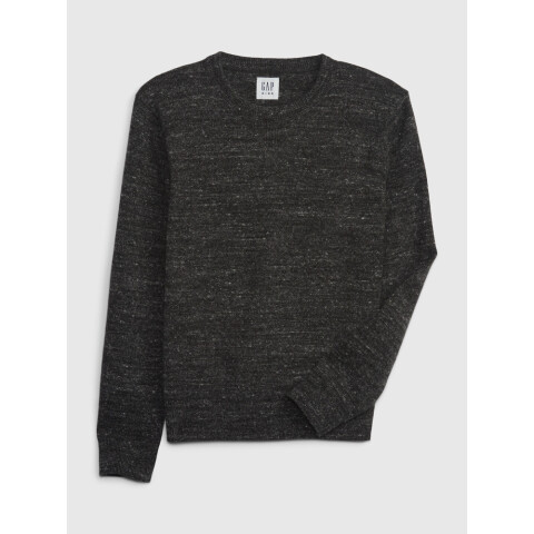 SOLID SWEATER CREW TRUE BLACK V2