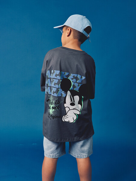 REMERA THE ORIGINAL MICKEY GRIS
