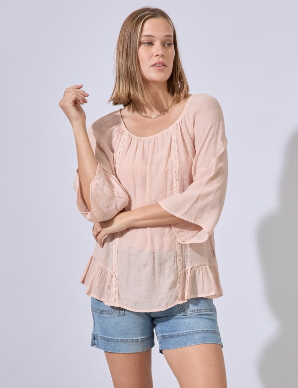 Blusa Crochet ROSA