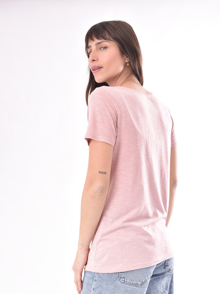 REMERA BASICA VALEN ROSADO
