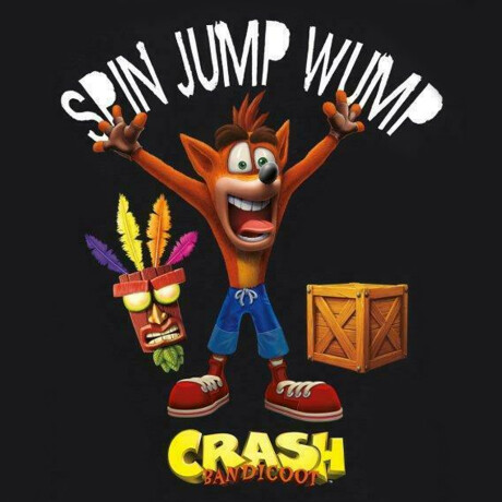 Remera Crash Bandicoot Spin Jump Wump Remera Crash Bandicoot Spin Jump Wump