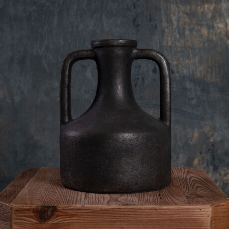 JARRÓN CERAMICA NEGRO SIKY