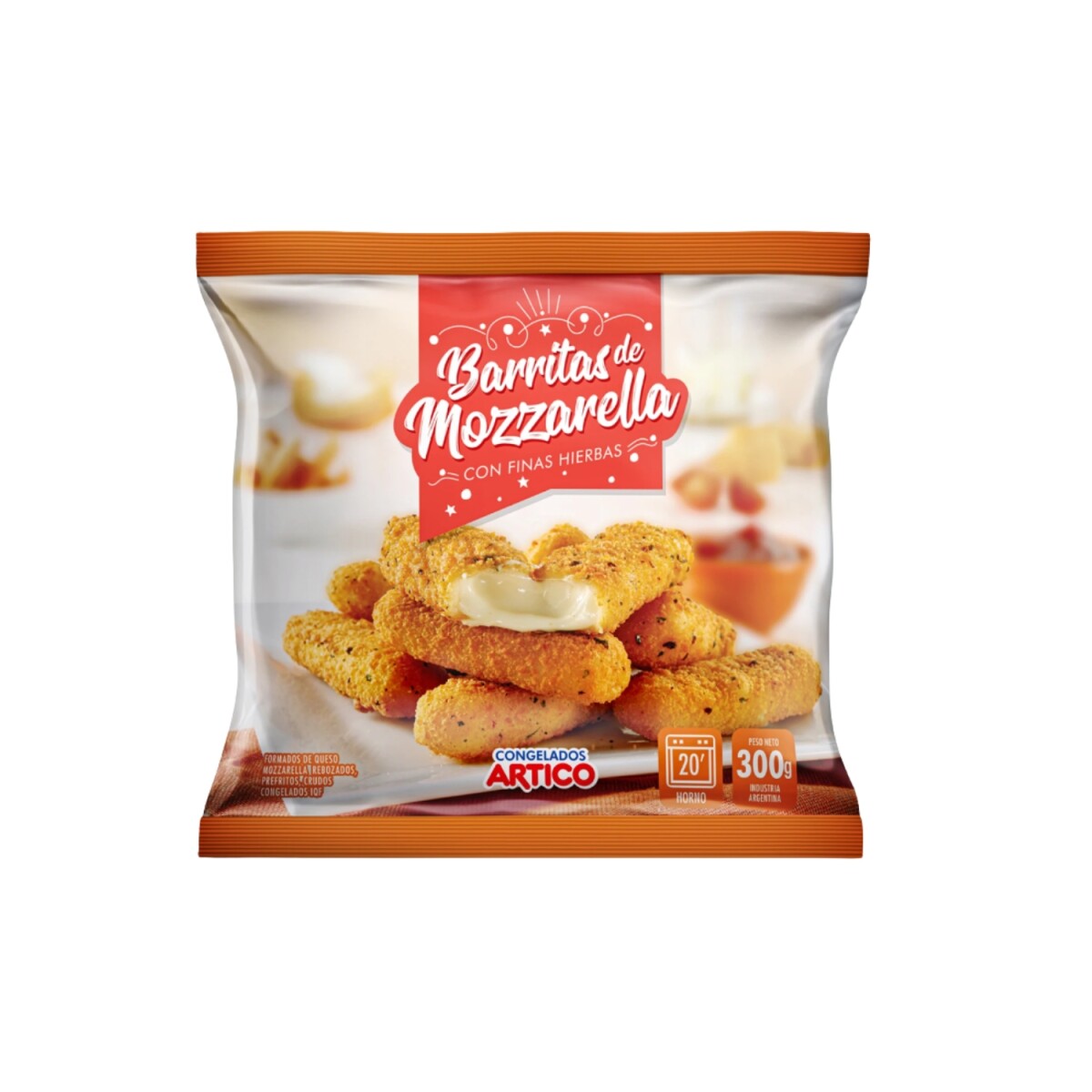 Barritas de mozzarella - 300gs 