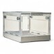 Caja Organizadora Plegable Apilable Plástico Transparente L Sin Color